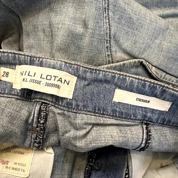 Nili Lotan Stockholm Jean Sunset Wash Size 28 NWT 100% Cotton USA - Picture 5 of 7